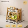 2-layer Imitation Rattan Storage Rack, Cup Storage Rack, Desktop Miscellaneous Water Cup Storage Rack 6