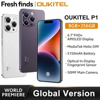 OUKITEL P1 Smartphone Global Version 6.7'' 120Hz AMOLED Display 8GB 256GB MTK Helio G99 50MP Main Camera 5150mAh NFC Cellphone 1