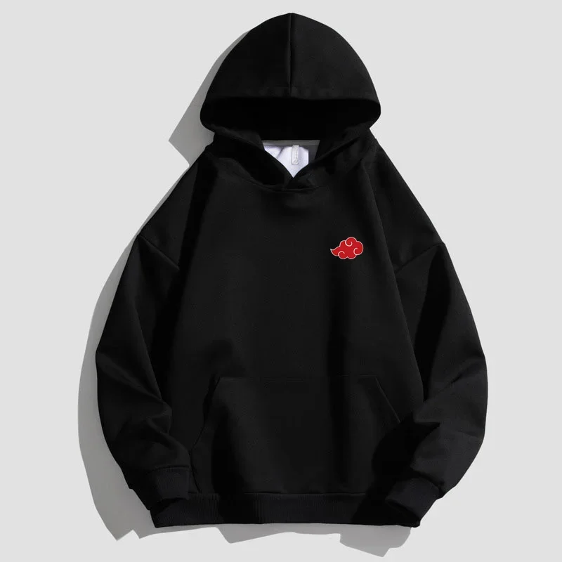 

2023 Japan Anime Akatsuki Cloud Symbols Men Hoodies Sweatshirt Streetwear Hoodie Men Women Oversized Sweatshirt Pullover Hoody