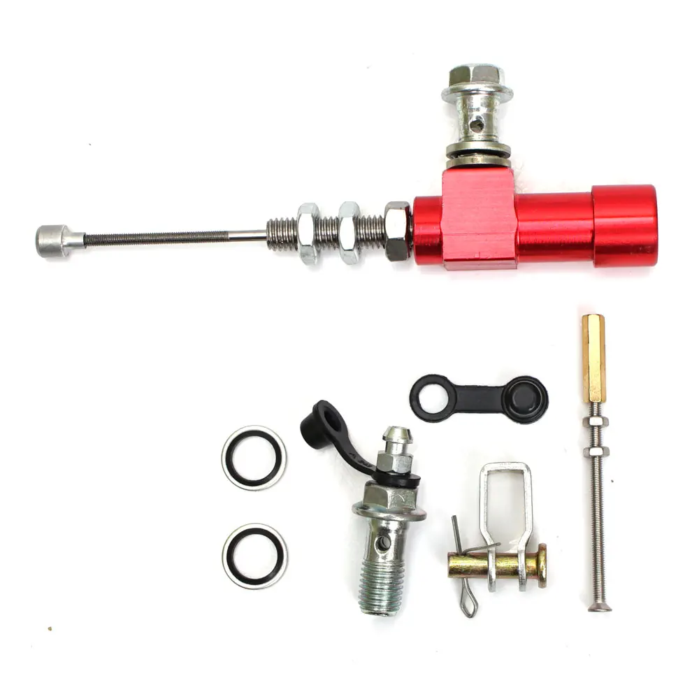 thumbnail image 2 of Hydraulic Clutch Pump For Motorcycle, Autocycle & Bicycle - Aluminum Alloy, Universal Fit, Red Finish 2 of 12