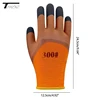Winter Thickened And Velveted Tire Rubber Wear-resistant Anti-slip Construction Site Labor Protection Gloves Construction Gloves 6
