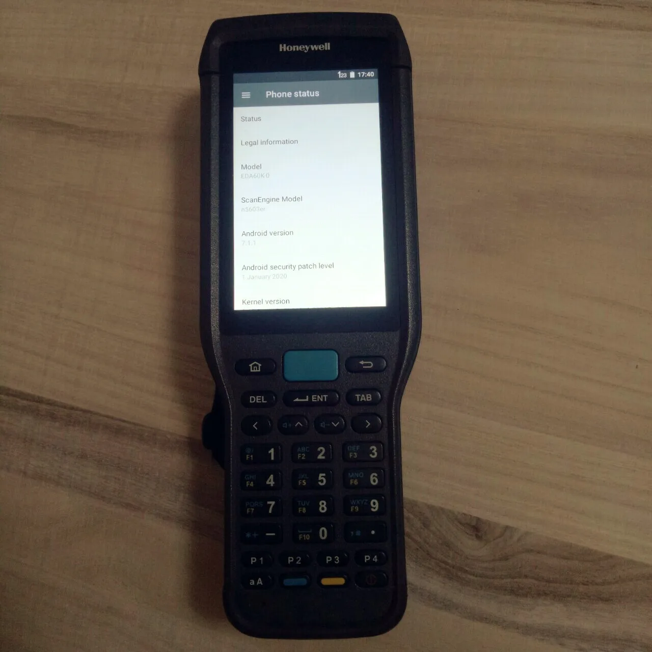 Android PDA Scanpal EDA60K Honeywell EDA60k-0 2D Scanner Data Collector System Version Android7.1.1