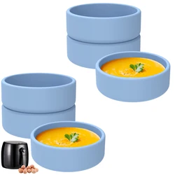 Air Fryer Silicone Egg Poacher Cups - Nonstick Egg Boiler Molds (6Pcs Blue)
