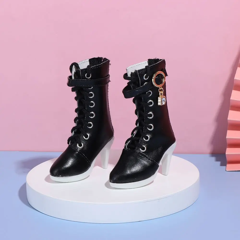 New 11 Styles 7.8CM Doll DIY Wearing PU Leather 60cm Doll Boots Fabric Shoes Play House Accessories Differents Color