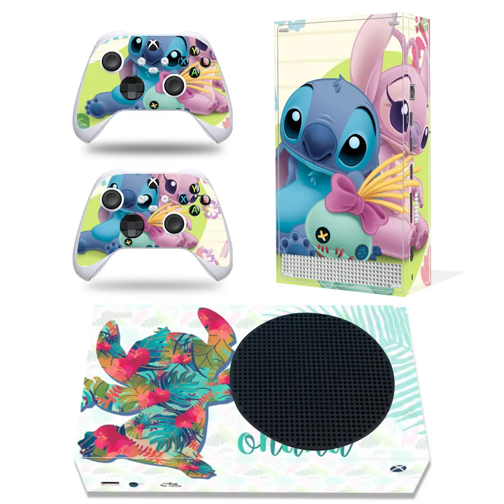 Disney Stitch Mickey Decal Cover for Xbox Series X Console and 2 Controllers Xbox Series X Skin Sticker Vinyl 