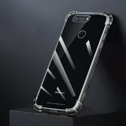 Airbag Shockproof Soft Luxury Transparent Silicone Phone Case for Huawei Nova 2 Lite (Clear)