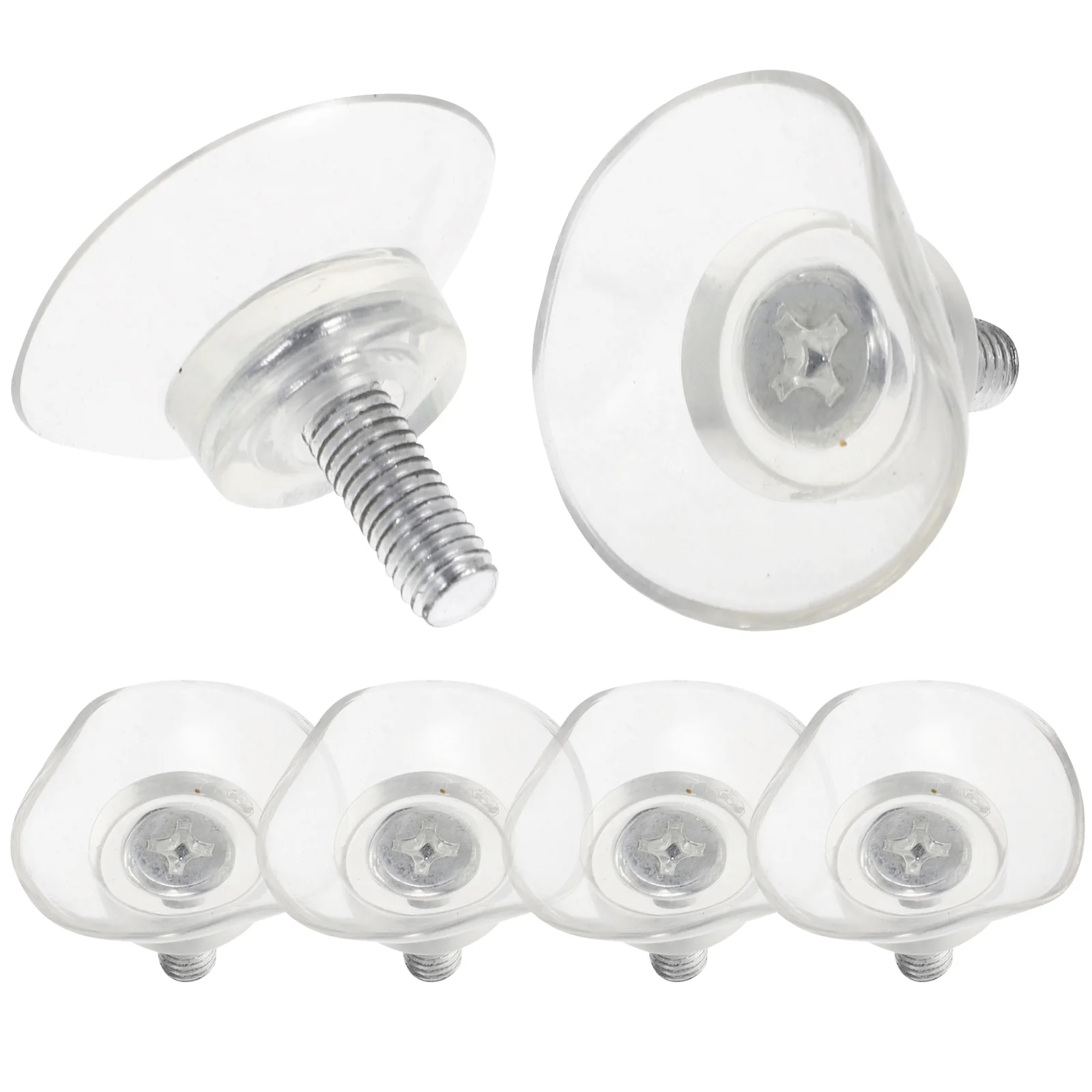

Furniture Desk Glass PVC Transparent Anti-Collision Suction Cups Sucker Hanger Pads with Screws for Glass Table