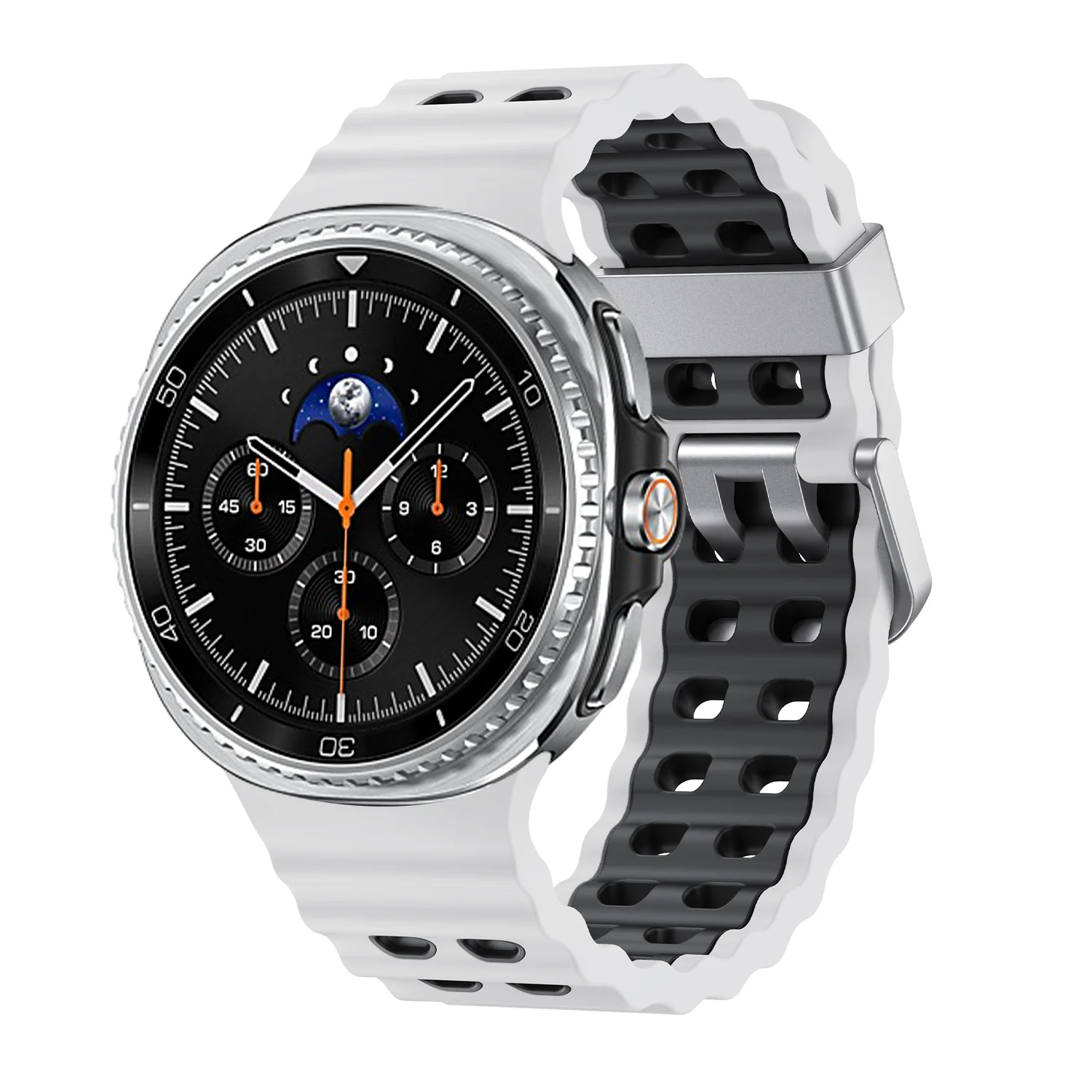 Two-Tone Breathable Marine Silicone Sport Strap