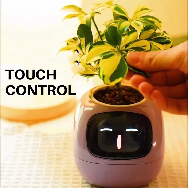 24-Hour Delivery Intelligent Flowerpot Plant Robot Plant Maintenance Customization Smart Robot Rich Expression Interaction Compa