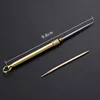 Titanium Outdoor EDC Portable Multi-Purpose Toothpick Bottle Fruit Fork Camping Tool Toothpick Tube Is More Durable Than Floss 4