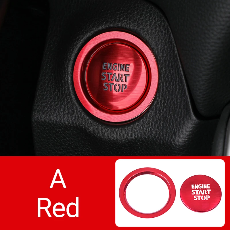 Hybrid Car Engine Start/Stop Button Ring Cover Circle Case