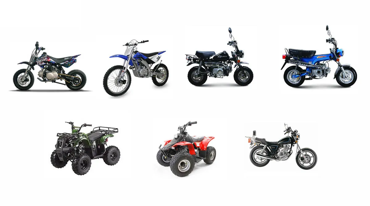 equipamentos e peças para motocicletas