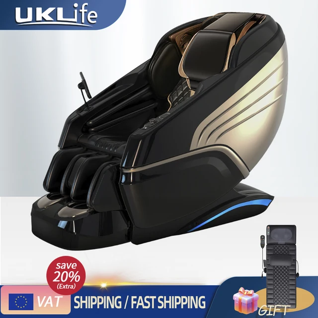 3 Year Warranty UKLife 4D Zero Gravity Home SL-Track Massager Chairs 3D Full Body Air Bag Multifunctional Luxury massage Sofa