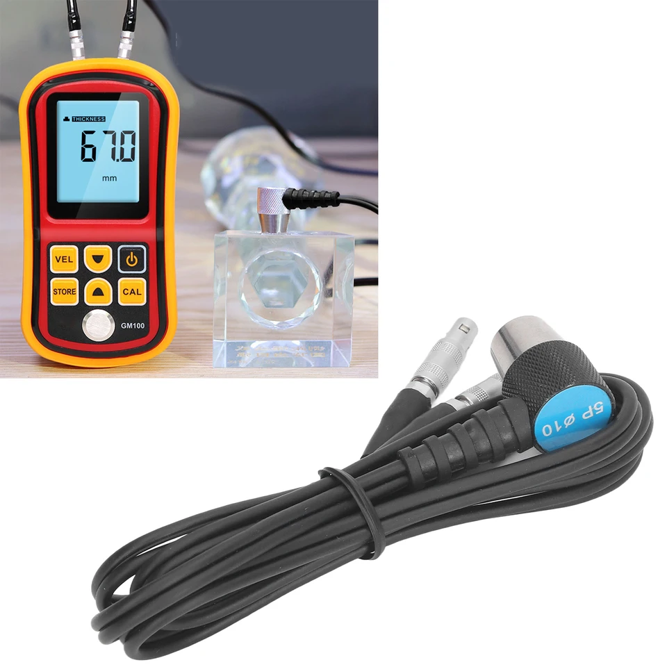 VTSYIQI Ultrasonic Thickness Gauge Probe Transducer Replacement Probe