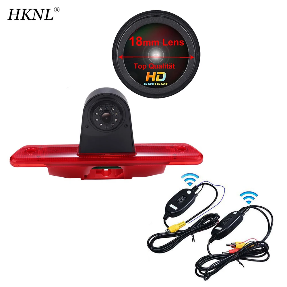 Hknl Hd Lens Ccd Car Reverse Rear View Camera + 2.4Ghz Wireless Per Toyota Proace Fiat Scudo Peugeot Expert Rot Brake Light Vans