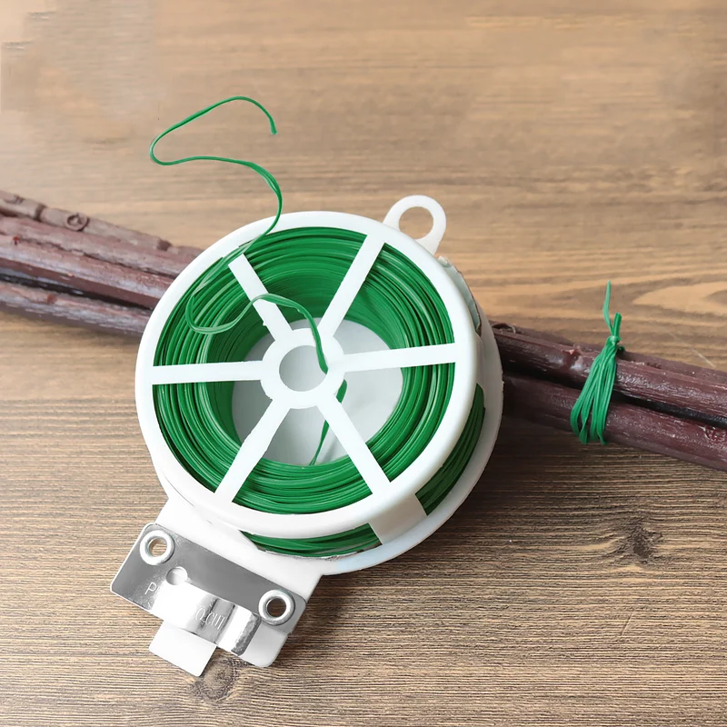 Plant Ties 20~100m Gardening Twist Ties Plant Binding Wire Support Care Flower Creeper Vines Hoops Fixed