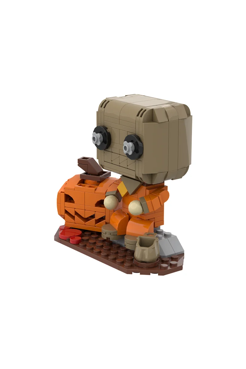 MOC Horror Film Kürbis Laterne Puppe Modell Bausteine Supernatural Halloween Trick'r Treat Action Figur Ziegel Spielzeug Geschenk – Detail 8