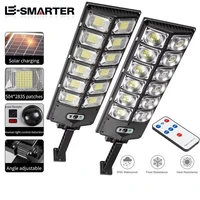 LED Super lumineux extérieur lampe à énergie solaire étanche capteur de mouvement Induction humaine solaire jardin lumière cour Garage lumière 1