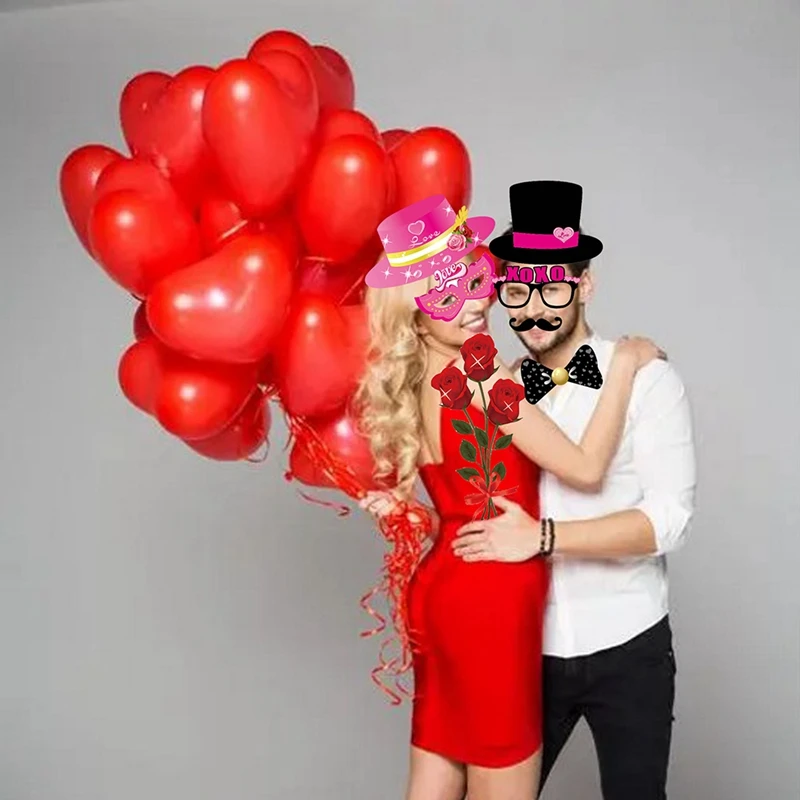 Pack Of 35 Valentine Day Party Decorations With Kiss Signs For Romantic Celebrations