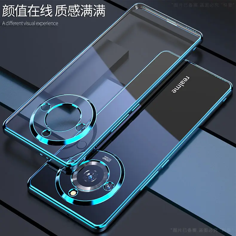 ل Realme 11 برو زائد الكهربائي قضية الهاتف ل Realme 11Pro 11Pro 11ProPlus عدسة شاملة سيليكون لينة قذيفة غطاء