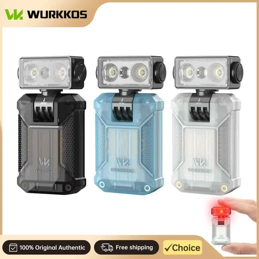 Wurkkos HD04 Mini 750 lumens EDC flashlight with 180 ° horizontal rotation is an ideal choice for camping, inspection, and gift