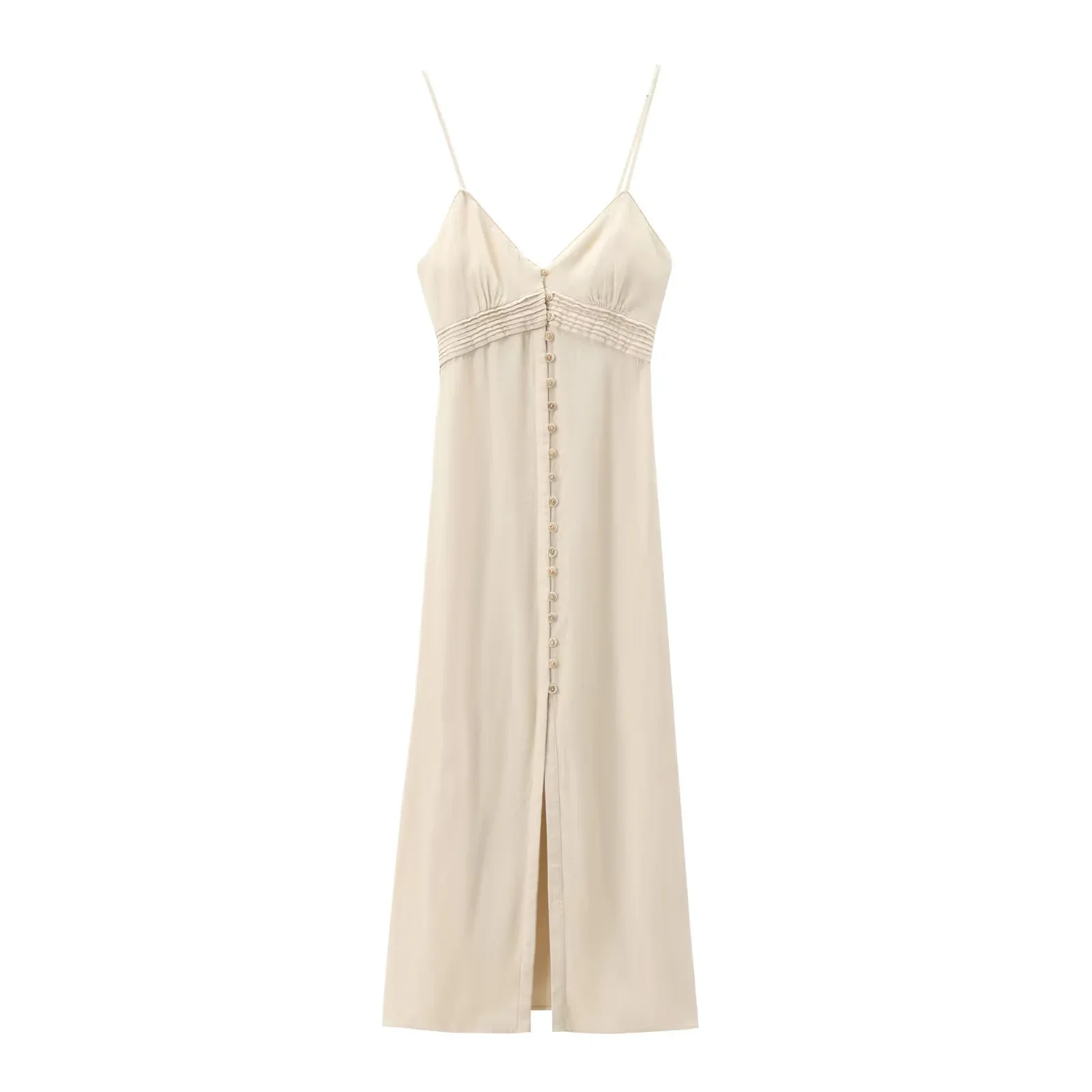 [Margesherwood ] / ☆ LACE MIDI SLIP DRESS / light beige Margesherwood ] / ☆ LACE MIDI SLIP DRESS / light beige