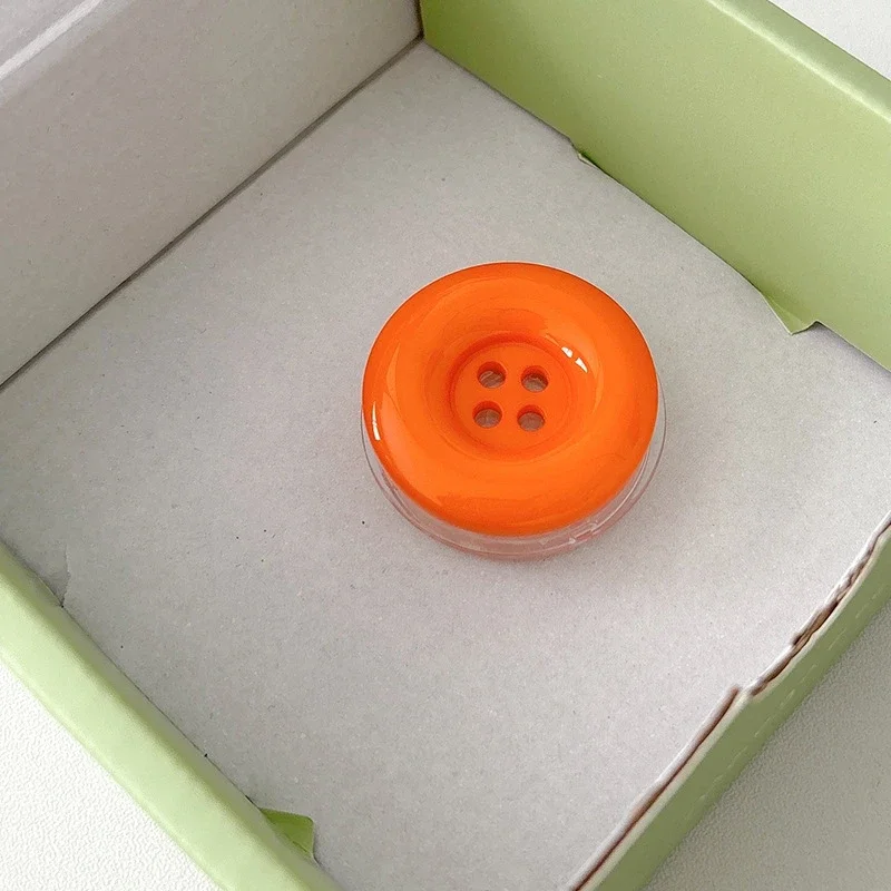 Colorful Button Phone Grip and Stand - Cute Foldable Ring Holder in Solid Colors