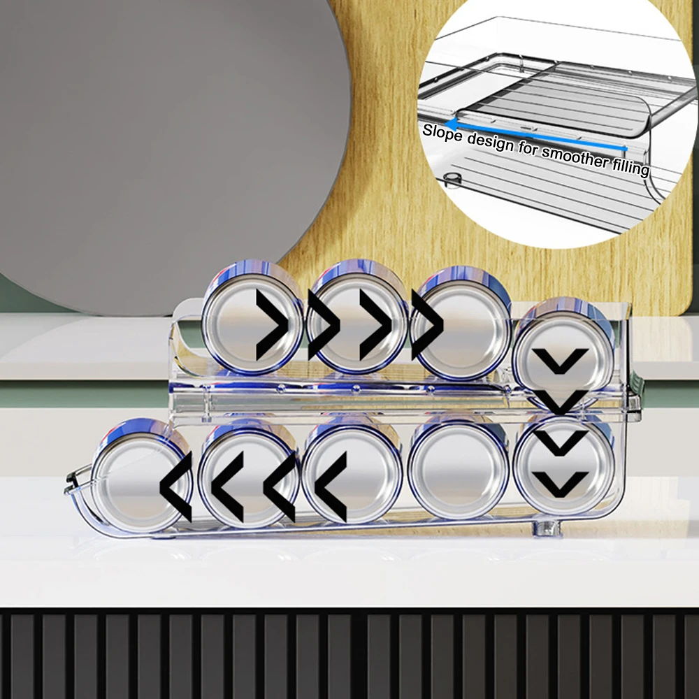 Refrigerator Can Beverage Rack Lazy