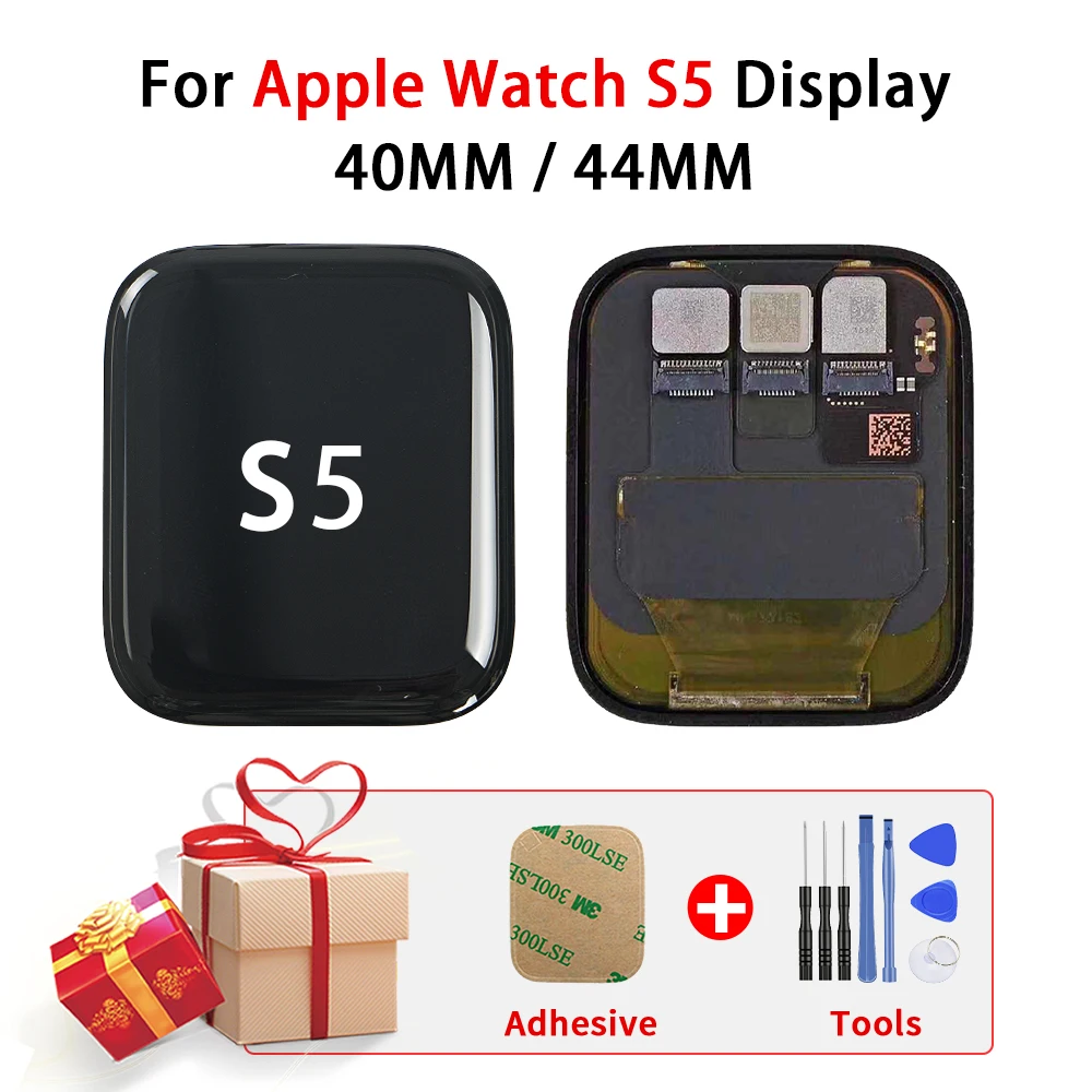 Sinbetta Per Apple Watch Series 5 40Mm 44Mm Lcd Display Assembly Touch Screen Digitizer Sostituzione Per Apple Watch 5 Gen S5 Lcd