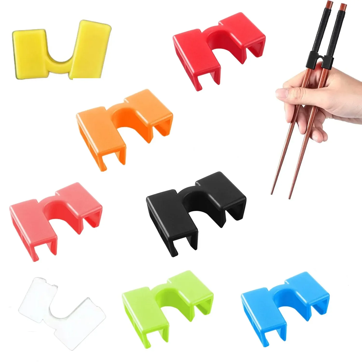 8 Bacchette Helper Riutilizzabili - Con Cerniera Per Principianti, Adulti E Bambini, Nero - Foto 11