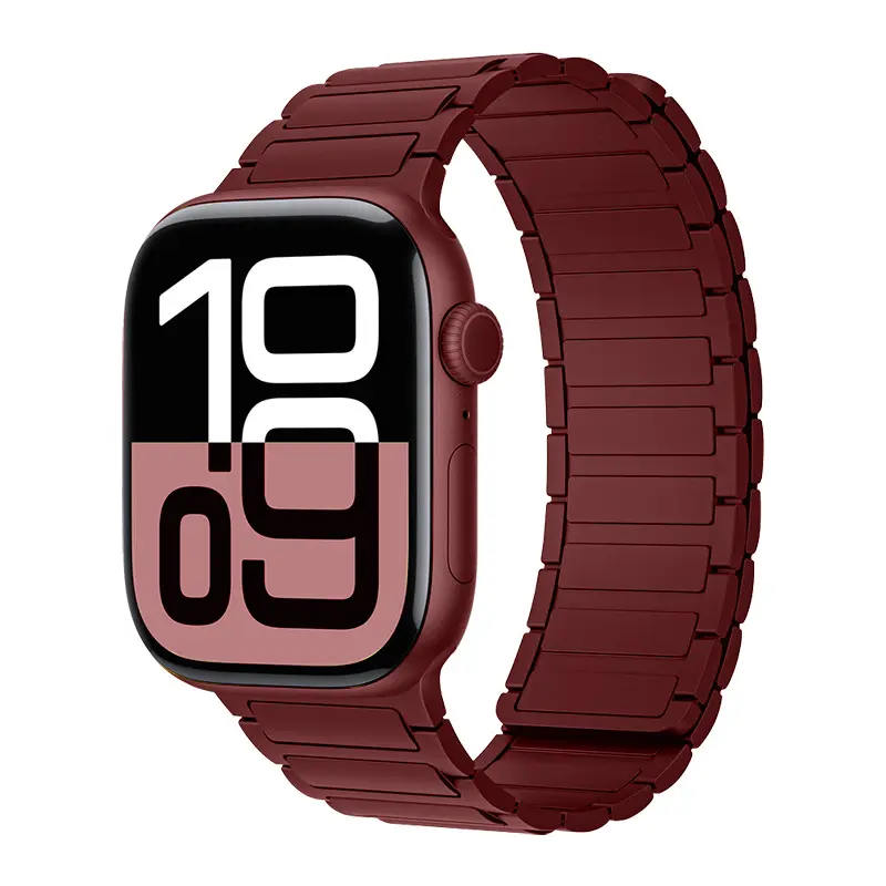 Magnetic Silicone Band for Apple Watch Ultra 3 2 49mm 46mm 42mm 45mm 44mm 40 41mm Strap IWatch Series 11 10 9 8 7 6 SE Bracelet - Image 33