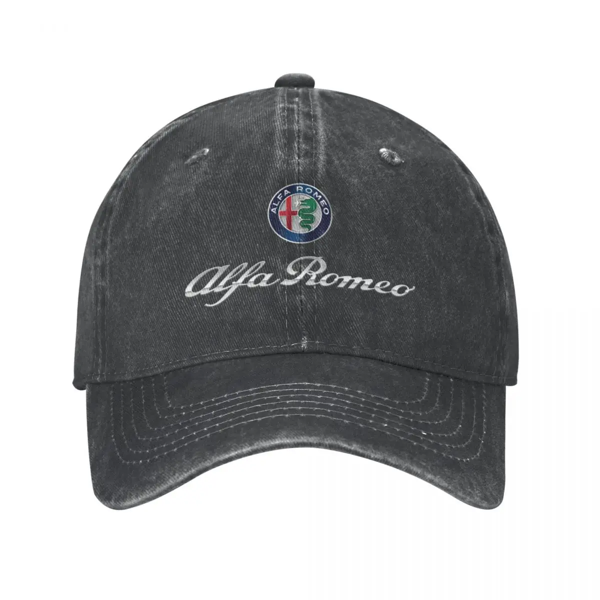 

Alfa - Romeo Car Baseball Caps Casual Distressed Denim Snapback Hat Unisex Style Outdoor Running Golf Gift Hats Cap