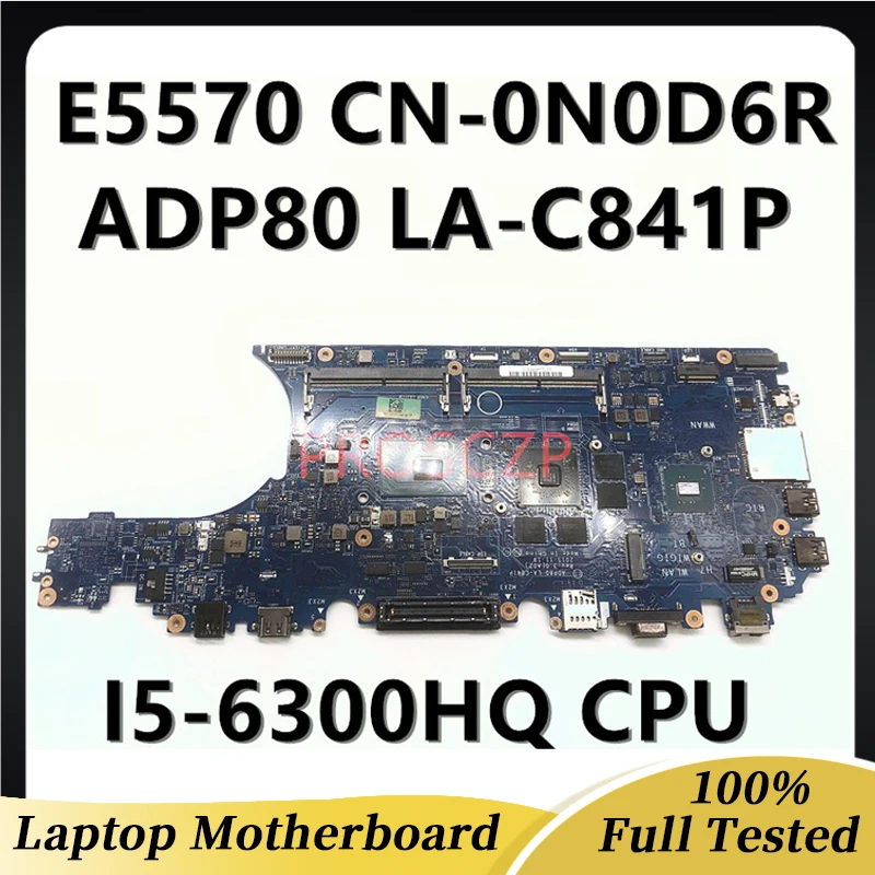 

Детская материнская плата E5570 5570, материнская плата ноутбука ADP80 CN-0N0D6R W/ I5-6300HQ CPU R7 M370 2G-GPU 100%, хорошо работает