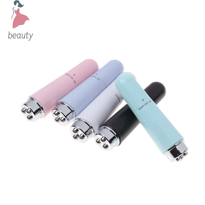 4 in 1 Mini Massage Pen Electric Eye Massager Facials Vibration Massage Stick for Dark Circles Eye Bags