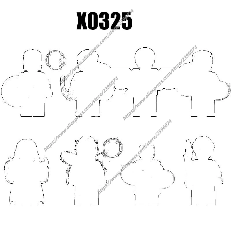

Фигурки-конструкторы X0325 XH1812 XH1813 XH1814 XH1815 XH1816 XH1817 XH1818 XH1819, 1 шт.