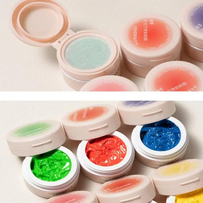 8ml 네일아트 패팅 글루 네일 폴리쉬 6가지 색상 패팅 페인팅 젤 형광 슬랩 네..