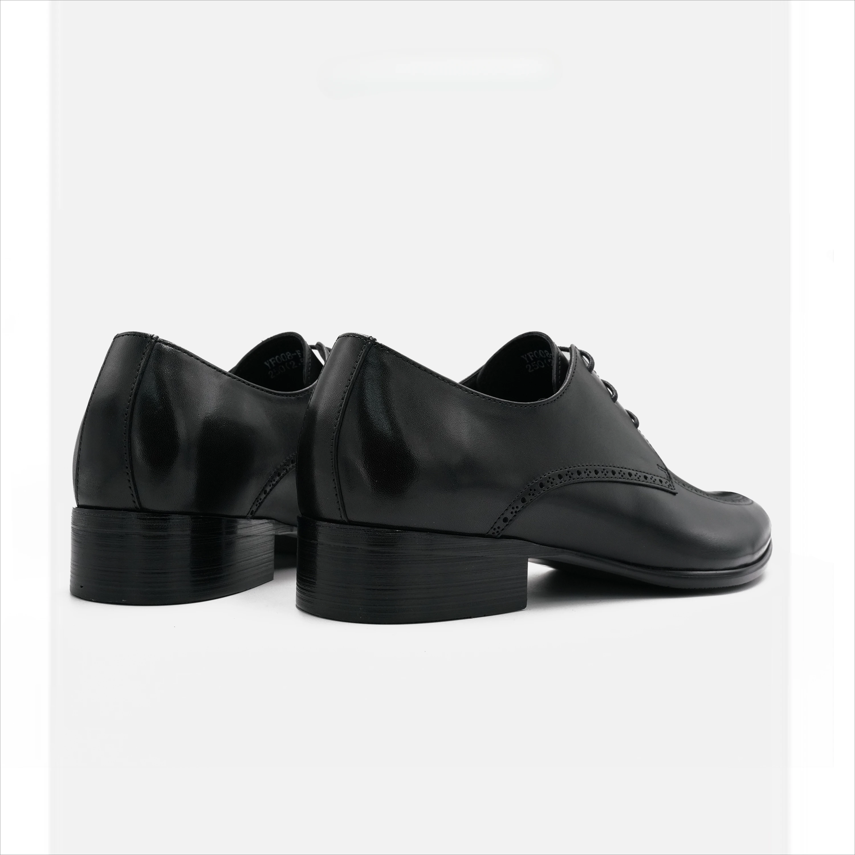 Spring New Men's Business Dress Shoes Leather Pointed Lace Up Casual Shoes 5
