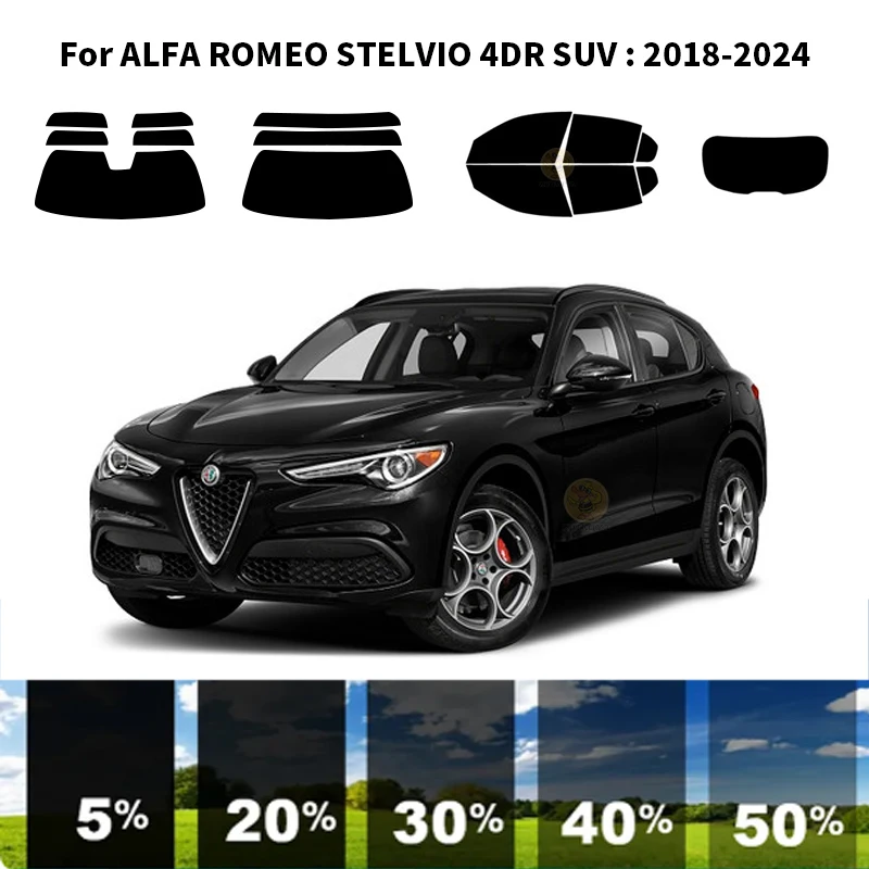 

Precut nanoceramics car UV Window Tint Kit Automotive Window Film For ALFA ROMEO STELVIO 4DR SUV 2018-2024