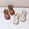 Traditional Chinese Embroidery Kids Shoes for Girl Sandals Summe Retro Princess Shoes Roman Style Girls Leather Shoes Kid F05173 1