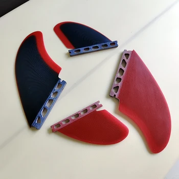 Pinne UPSURF FUTURE | Set di Pinne Quad/Twin in Fibra di Vetro per Attacco Singolo | Stabilizzatore per Tavola da Surf (Include Doppie Pinne Keel) | 2/4 Pinne