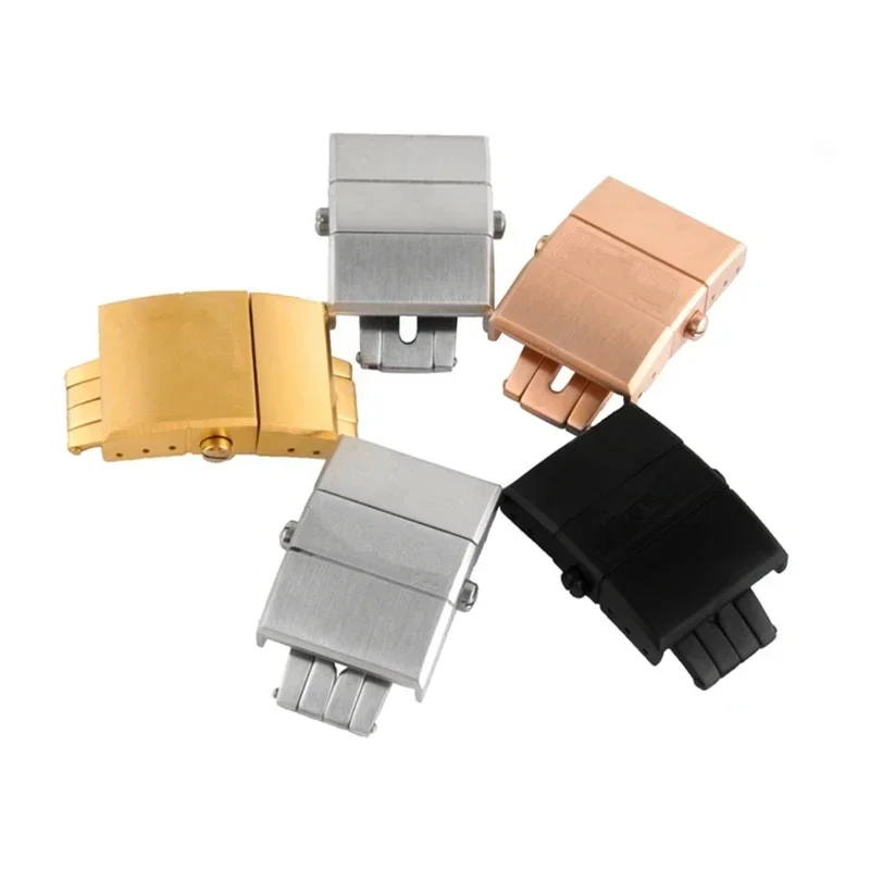 Accessori Per Orologi Chiusura Per Ulysse Nardin Atena Fibbia Per Cinturino In Gomma Fibbia A Farfalla In Acciaio Inossidabile 20Mm