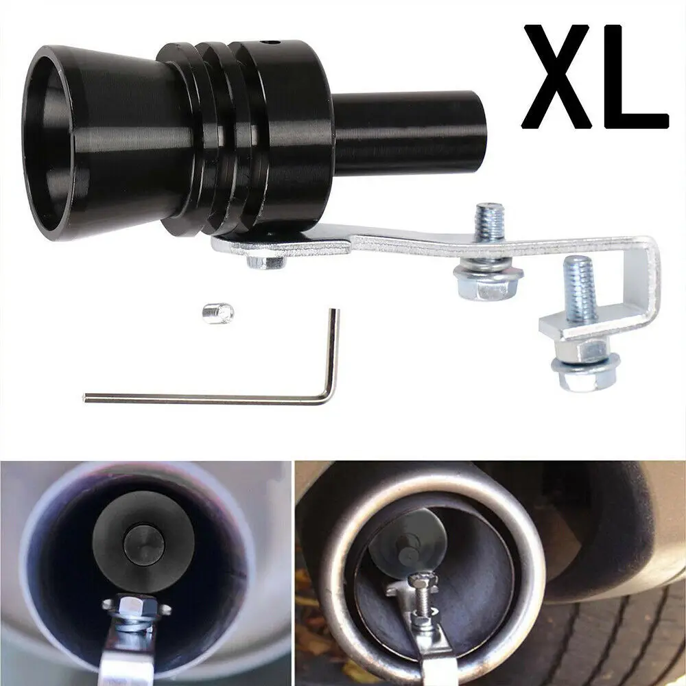 Car Turbo Whistle Exhaust Trim Pipe Exhaust Pipe Muffler Exhaust Pipe Connector Exhaust Pipe Valve 1PCS Turbo Sound Endrohr Auspuff Turbopfeife Pipe Whistle Blow Simulator For Motorcycle Car Modification Exhaust Pipe XL