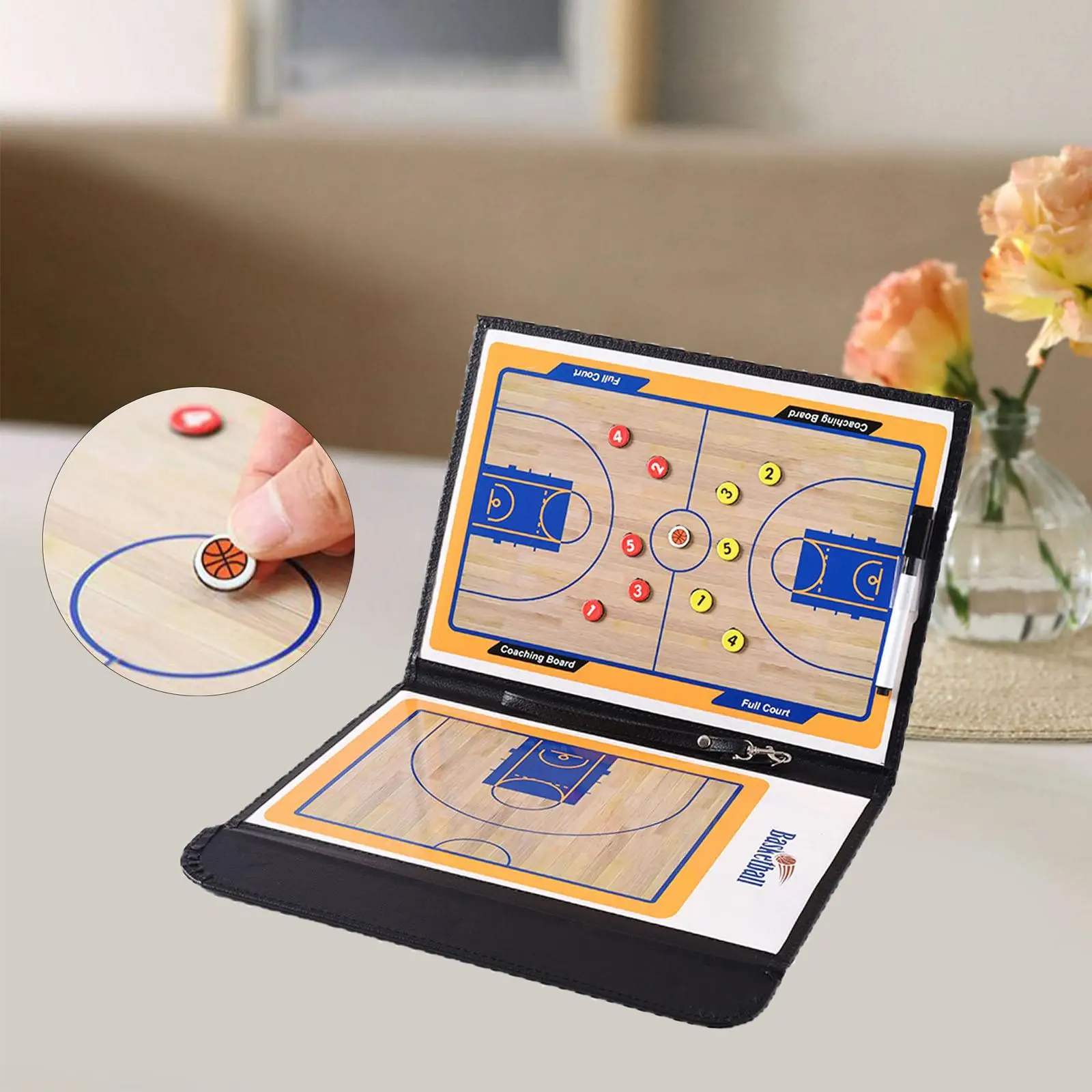 Basketball Portable Coaches Board with Erase for Training