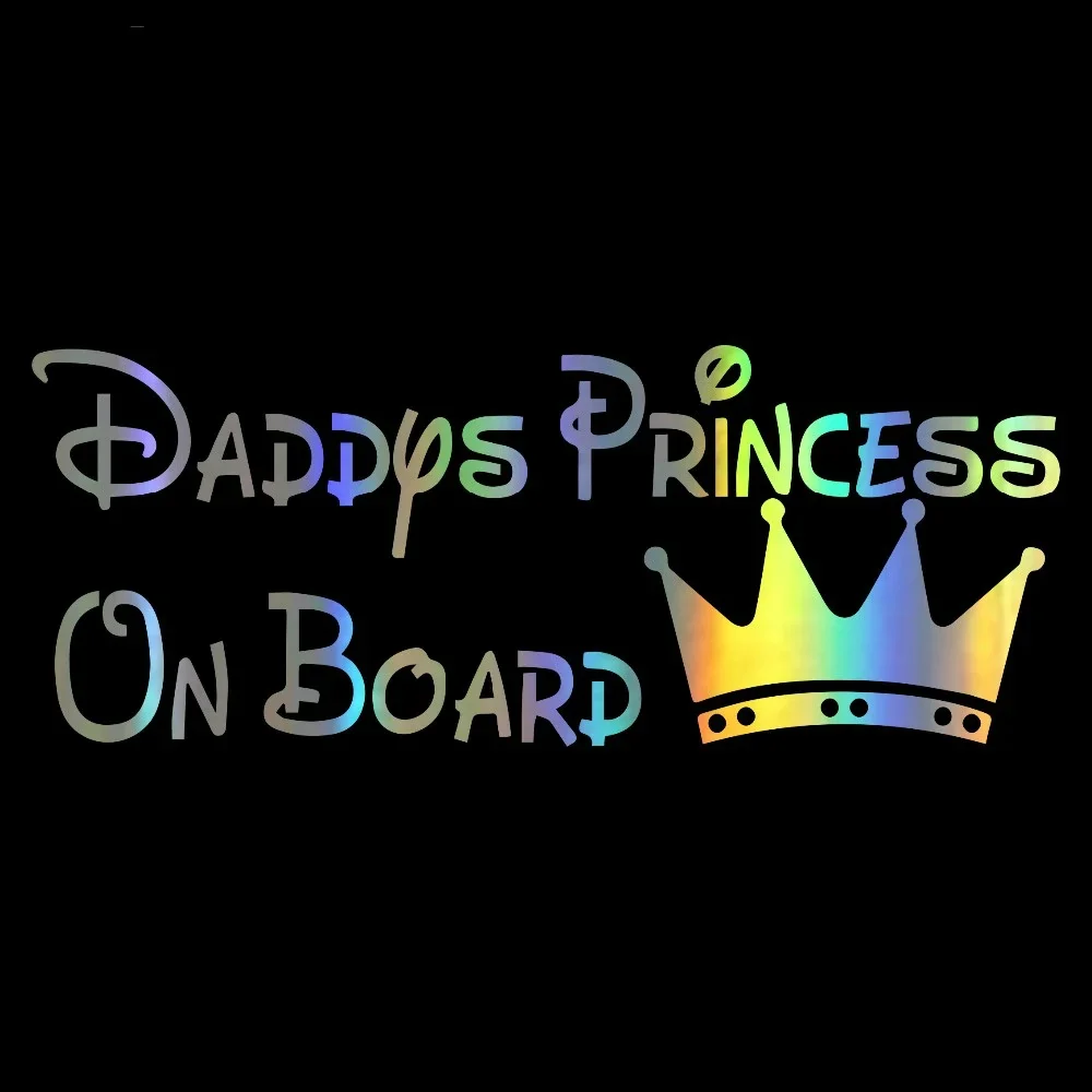 

Daddys Princess on Board Lovely Car Sticker Waterproof Decal Laptop Motorcycle Auto Decoration Accessories PVC,16cm*6cm
