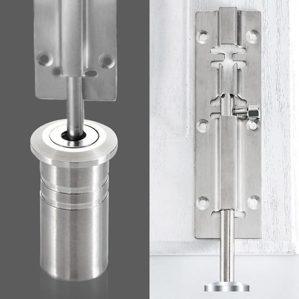 1Pcs Dustproof Door Bolt Cover Stainless Steel with Accessories Latch Cover Sandproof Invisible Door Latch Protection Cover Door
