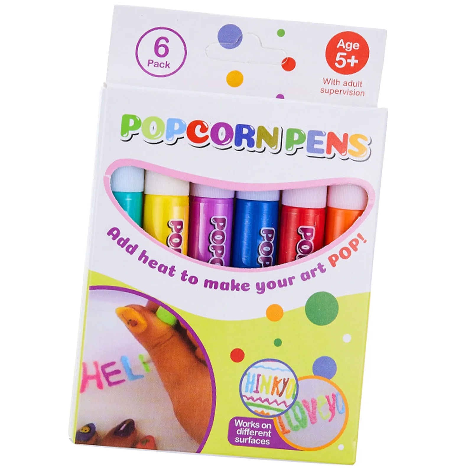 

6 шт. Сделай Сам пузырьки попкорн цветная пузырьковая ручка для попкорна для детей 3D украшение карт