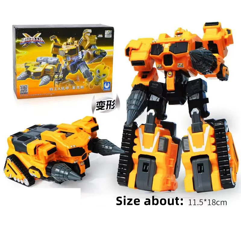 Figuras de acción Mini Force Super Dinosaur Power Agent X Transformation Toys MiniForce X Deformation Mecha Robot Regalos para niños