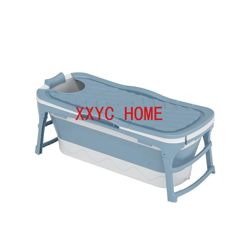 

Comfortable Adult Household Full-body Bathtubs Folding Multifunctional Bath Bucket Thickened Plastic Bath Barrel with Armrests