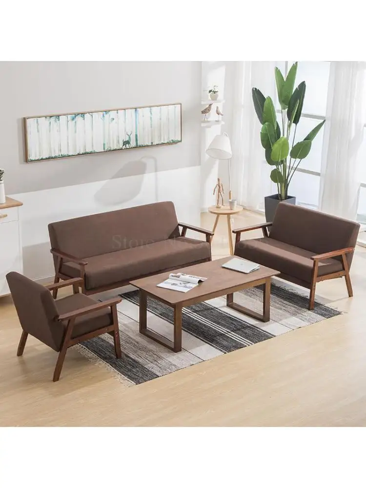 Office sofa coffee table modern minimalist office reception to discuss the meeting business hotel sofa