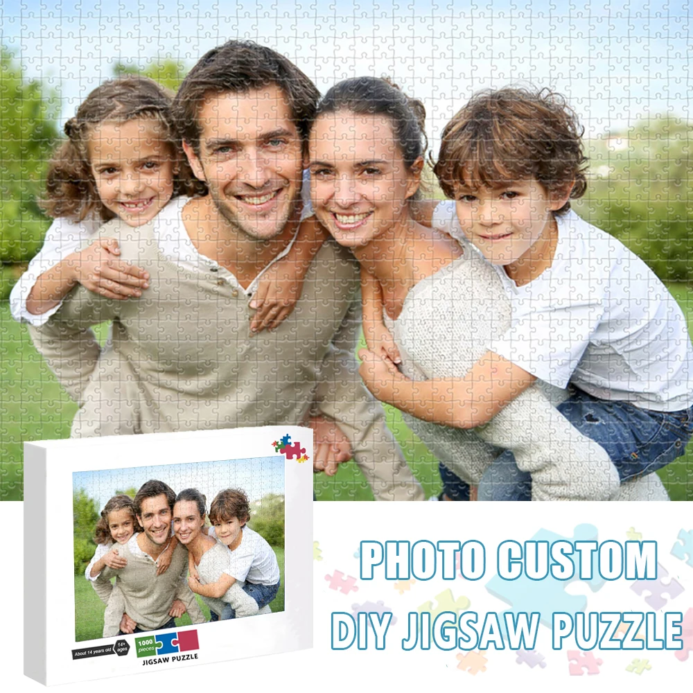 Photo Custom Jigsaw Puzzle 1000 Pieces Assembling Picture Wood Puzzle for Adults Educational Toys Puzzles Adults Customize 1020 pieces photo corner stickers for diy scrapbooking journal and picture